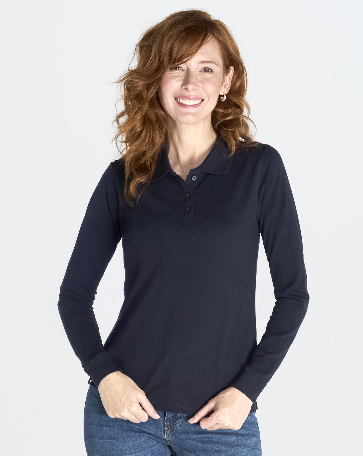 POLO MANGA LARGA MUJER